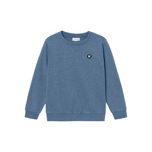 NAME IT Jungen Nkmvimo Ls Bru Noos Sweatshirt, Coronet Blue, 134-140 EU