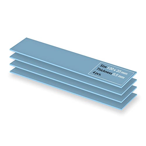 ARCTIC TP-3 Wärmeleitpad: Premium Performance Thermal Pad, 120 x 20 x 0,5 mm (4 Stück) - Hohe Leistung, besonders weich, idealer Gap-Filler, Überbrückung von Unebenheiten, sichere Anwendung