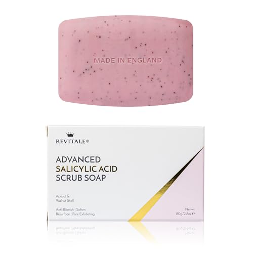 REVITALE Salicylsäure Scrub Soap Pore Peeling, Akne bekämpfen, Haut weich werden, Anti-Blemish, entfernt Warzen