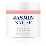 Jasminsalbe Plus, Aktiv Jasminsalbe gegen Augenringe Schlupflider, Jasminsalbe Augenringe Schlupflider, Jasmin Salbe Augen, Augenringe Entfernen, Augencreme mit Collagen und Aloe Vera (1x)