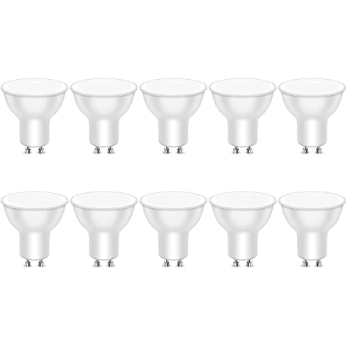 LEDYA Gu10 LED Warmweiss 5W,400LM Leuchtmittel Gu10 Ersatz für 40W Halogenlampe, Nicht Dimmbar Spotlight Birne, CRI>80, 120° Strahlwinkel,Energiesparlampe mit 25000 Stunden Lebensdauer,10Stück