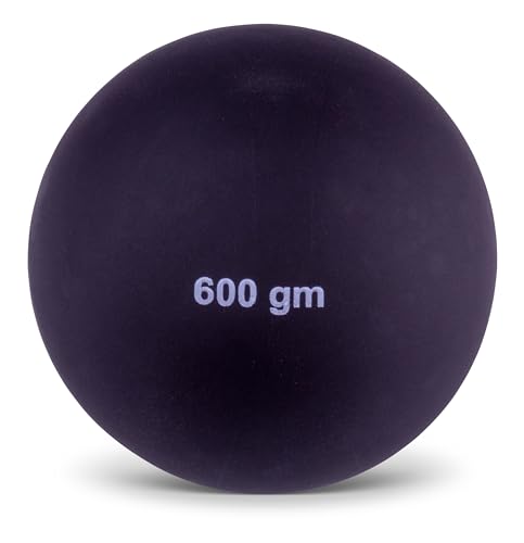 HAEST Speerwurfball 600g | Speer Ball | 90 mm Durchmesser | Kunststoff | Schwarz | Vielseitig & Haltbar