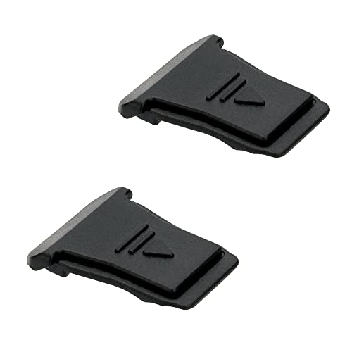 (2 Pack) JJC Blitzschuh Abdeckung für Canon EOS R3 R5C R6II R7 R8 R10 R50 mit Blitzschuh, Hält die Eingebaute Blitzfunktion Staubdicht und Fleckengeschützt Ersetzt Canon ER-SC2 (Schwarz)