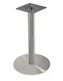 ONPIRA Untergestell Rund Edelstahl Tischgestell Bistrotisch Bodenplatte Ø45cm