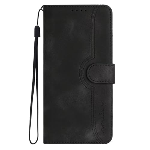 Hülle Kompatibel mit Samsung Galaxy A16 5G Hülle, Premium Leder Handyhülle mit Kartenfach Ständer Magnet Klapphülle Schutzhülle Lederhülle Flip Case Etui für Samsung Galaxy A16 5G, schwarz