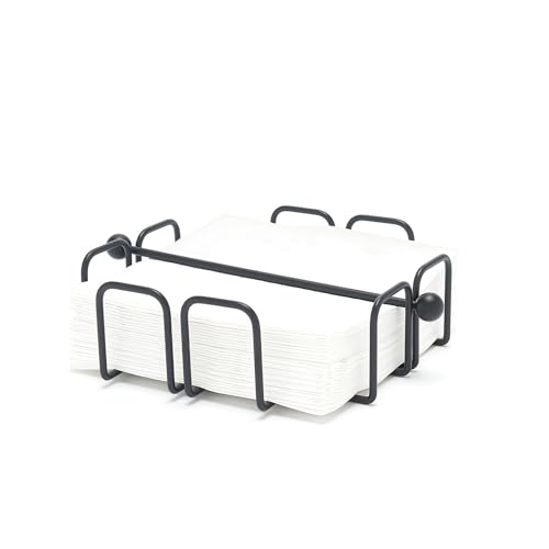 simplywire – Dinnerservietten-/Papierserviettenhalter mit gewichteter Stange – Schwarz