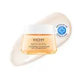 VICHY Festigende Tagescreme für trockene Haut: hydratisierende Gesichtspflege fördert ein pralleres Hautbild, Mit Hyaluronsäure, Pro-Xylane und Niacinamid, Neovadiol, 50 ml