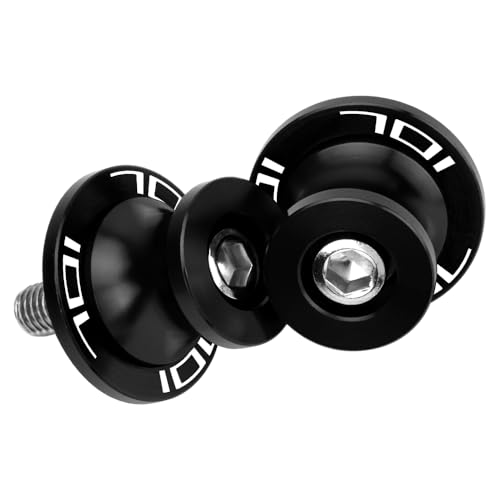 MotHeartCNC M10 Paddock-Ständer Bobbins für 701 Enduro 701 Supermoto Vitpilen 701 Svartpilen 701 Spulen für den Paddock-Ständer Motorrad 701 enduro Zubehör (Schwarz)