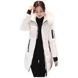 QHDDP Industrie Jacke Zirkusdirektor KostüM Piratin KostüM Parajumper Jacke Damen Herbst Jacke Sweatblazer Damen FrüHlingsjacken Damen Persianer Jacke Softshelljacke Damen Wandern Leichte（C-Weiß,XXL）