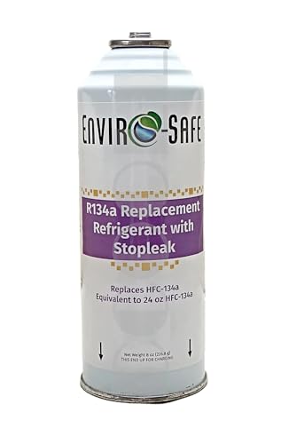 Enviro-Safe R134a Kältemittel-Ersatz: All-in-One mit Dichtmittel & Leckstopp (Made in USA) - entspricht ca. 600 g R134a - 8oz