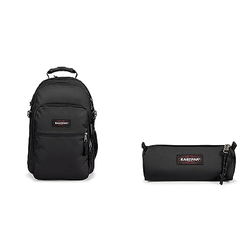 EASTPAK Tutor Rucksack, 48 cm, 39 L, Black (Schwarz) & BENCHMARK SINGLE Federmäppchen, 21 cm, Schwarz (Black)