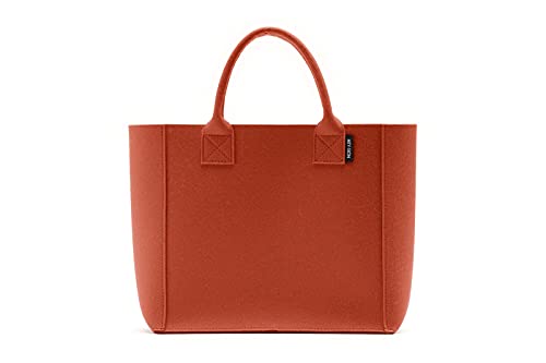 Hey Sign Tasche Pure Filztasche mit Zwei Tragegriffen in vielen Farben, Farbe:66 - Iron