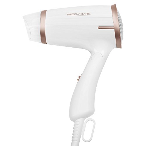 ProfiCare® Haartrockner klappbar | Hair Dryer 1400W | platzsparend mit Klappgriff | kompakter Airstyler | 2 Stufen | Kaltstufe für Style-Fix | Überhitzungsschutz | PC-HT 3009 champagner