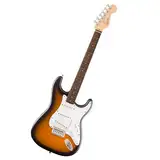 Squier by Fender Debut Collection Stratocaster E-Gitarre, Laurel-Griffbrett, Weißes Schlagbrett, 2-Farb-Sunburst