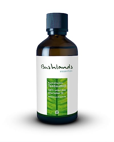 Teebaumöl 100 ml - 100% naturreines, australisches, ätherisches Öl der Pflanze Melaleuca alternifolia von Bushlands essentials