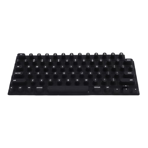 Tastatur für Lange Nägel, Tippy Tastaturabdeckung Langer Tastaturabdeckung Tastaturblasen Weiches Silikon Bequemes Tippen mit Erhöhter Nagel Nagelabdeckung für OS X -Laptop (BLACK)