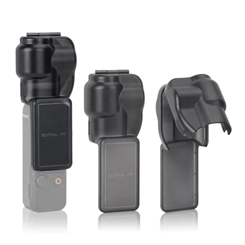 MotuTech Schutzhülle für DJI Osmo Pocket 3, Schutzhülle für Objektiv und Bildschirm, mit Kapuze, Hartschale, Schwarz , Minimalist