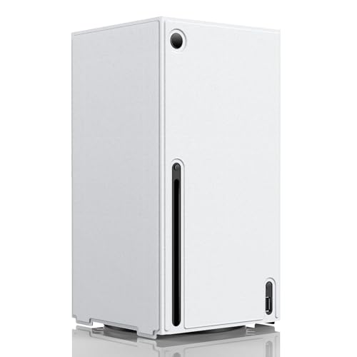 WOLIBEAR Magnetische Smart Wraps für Xbox Series X Konsole, Vollschutz Schutzhülle für Xbox Series X Zubehör mit Premium PU Leder und weichem Innenfutter - Weiß