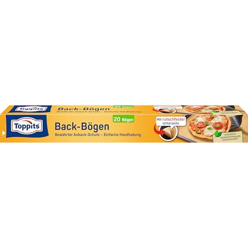 Toppits Backpapier-Bögen, Rutschfeste Unterseite, FSC zertifiziert, 1 x 20 Stück