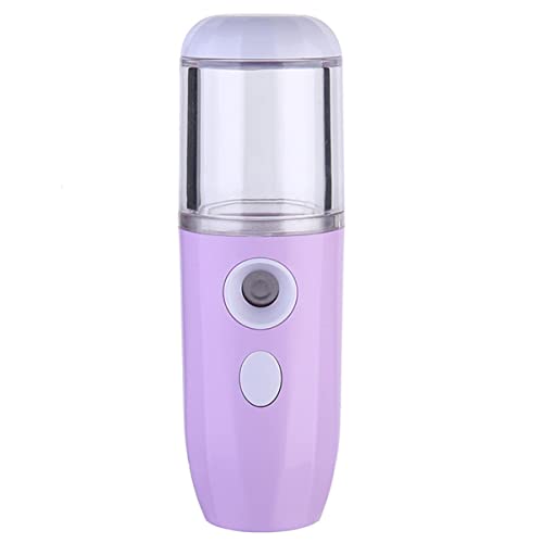 Baluue 1Stk Feuchtigkeitsspendendes Instrument feuchtigkeitskissen hydrating creme tragbarer Mini-Luftbefeuchter Mini-Dampfgarer feuchtigkeitsspendender Mister Gesichtsdampfer Abs Violett