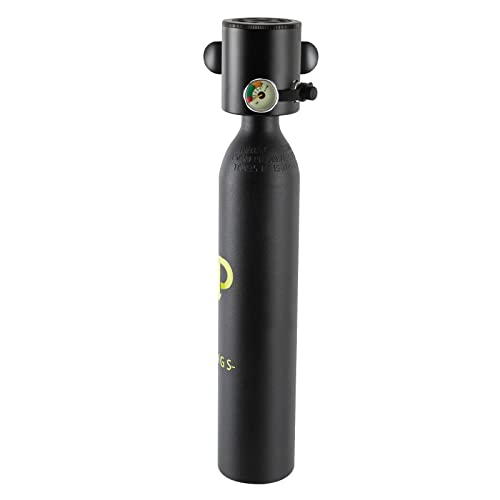 LANNADD Mini-Tauchflasche, Mit 0,5-Liter-Tank Mit 5 Bis 10-Minuten-Sauerstoffflasche Tauchausrüstung Tragbare Tauchausrüstung, für Freizeittauchen Flussrettung Tauchpraxis und Schnorcheln