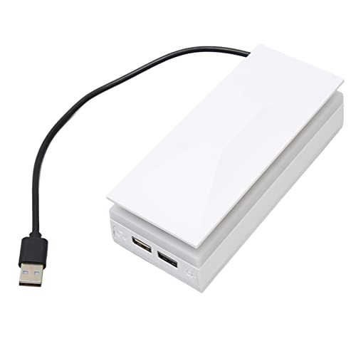 Lüfter für Series S, Externer Kühler mit 2 USB-Anschlüssen, 2 Lüfter mit Turbo-Temperaturregelung, Lüfter mit LED-Lichtleiste, Staubdichter Bunter Konsolenlüfter