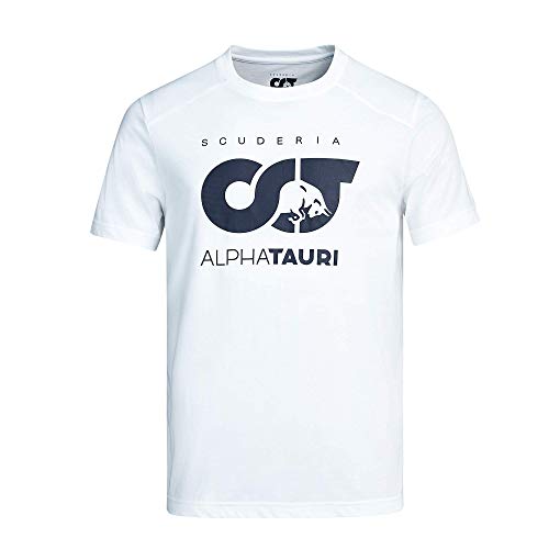 AlphaTauri Scuderia T-Shirt, Herren - Official Merchandise (Weiss, XL)