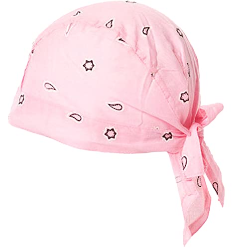 Mess Bandana für Kinder, Meer, Baumwolle, leicht, vorgeformt, gemustert, Sonnenschutz, Kinder, verstellbar, Einheitsgröße, Rosa, Einheitsgröße