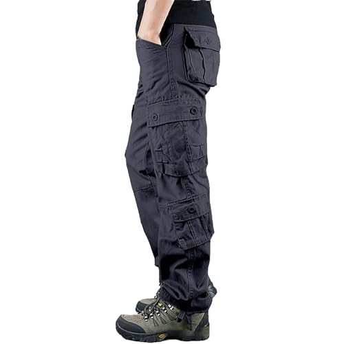 Hehiy Cargohose Herren Cargo Hose Regular Fit Cargohose Herren Stretch Herren Hose Jogger Chino Cargo Jeans Hosen Stretch Cargohose Herren Slim Fit Kurz Hosen Herren Cargohosen 3/4 Lang