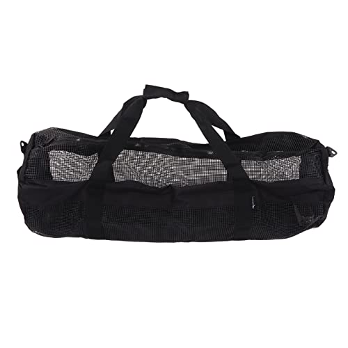 Tauchentasche für Schnorchelausrüstung, 96x32cm Netz-Ausrüstungstasche Mesh Leichte Netztasche Transporttasche Seitentasche Strandtasche Schnorcheltasche Rucksack für Tauchen Schwimmen Reisen Strand