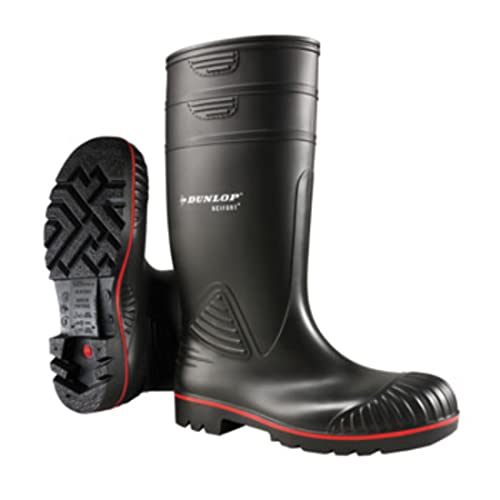 Dunlop Protective Footwear Acifort Heavy Duty full safety Unisex-Erwachsene Gummistiefel, Schwarz, 47