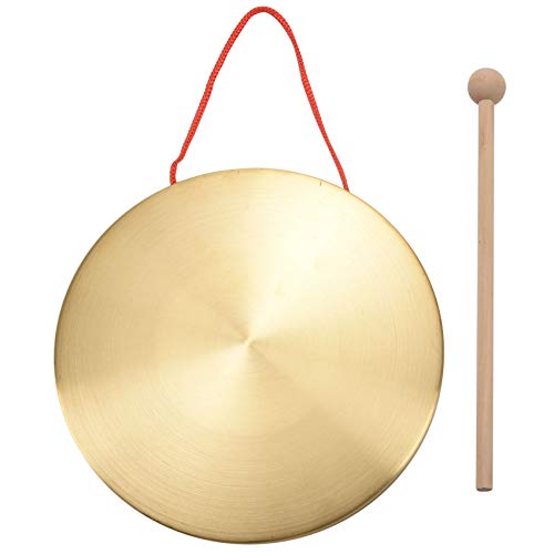 TORR 22Cm Hand Gong Messing Kupfer Kapelle Opera Percussion mit Runden Spielhammer