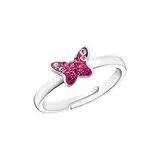 Prinzessin Lillifee Kinderring 925 Sterling Silber Mädchen Kinder Ringe, mit Preciosa, Silber, Schmetterling, Kommt in Schmuck Geschenk Box, 2033999