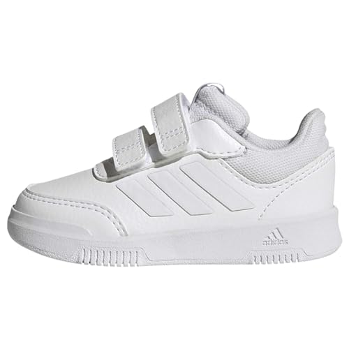 adidas Unisex Baby Tensaur Hook and Loop Shoes Sneaker, FTWR White/FTWR White/Grey one, 23 EU