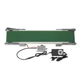 Lfhelper Elektrisches Förderband 50cm Mini Montagelinie Bandförderer Motorbandförderer Transportband AC 100-240V Desktop Förderanlage Band einstellbare Geschwindigkeit