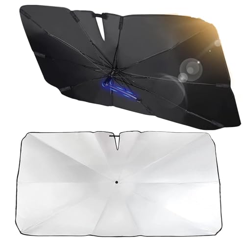 AEYAKA Sonnenschutz Auto Frontscheibe, Faltbarer Windschutzscheibe Sonnenschirm, UV-Schutz & Hitzeschutz, Reflektierend, Abdeckung für Innenraum Windschutzscheibe für Limousine & SUV (M)