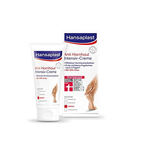 Hansaplast Anti Hornhaut Intensiv-Creme (75 ml), Fußcreme zum Hornhaut entfernen, feuchtigkeitsspendende Hornhaut Creme pflegt sehr trockene Haut mit Urea