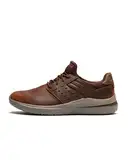 Skechers Herren Delson 3.0 Ezra Sneaker, Dark Brown Leather W Mesh, 46 EU