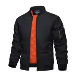 KEFITEVD Jacke für Männer Fleece Bomberjacke Relax Fit Midweight Sportswear Jacke Herren Windbreaker Jacken Warme Wintermäntel