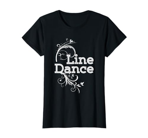 Linedance Flower Dancer Line Dance Western Cowgirl Geschenk T-Shirt