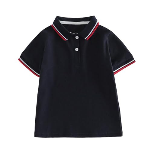 duxyoz Polo-T-Shirts für Mädchen und Jungen, kurzärmelig, Piqué-Poloshirt, Schuluniform, Kinder, Golf-Shirts, Blusen, einfarbig, klassisches T-Shirt, Sommer, einfarbig, Baumwolle, weiche Basic-Bluse