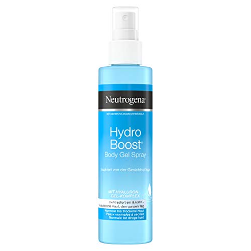 Neutrogena Hydro Boost Bodylotion Spray, mit Hyaluron, ultra-leichte und kühlende Formel, für normale und trockene Haut, 200ml