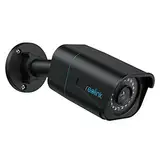 Reolink 4K Smarte PoE Überwachungskamera Aussen mit Personen-/Fahrzeug-/Tiererkennung, 8MP IP Kamera mit microSD Kartensteckplatz, Audio, IR Nachtsicht, Wasserfest, Zeitraffer, RLC-810A Schwarz