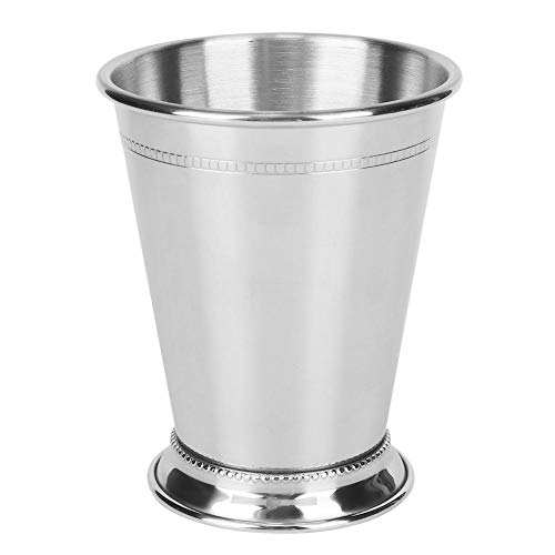 Wifehelper Edelstahl silbrig Mint Julep Cup, Cocktail Mug Mixgetränke Glas Bar Party Bier gehämmert Kupfer Moskau Mule Cup