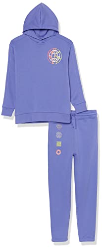 Amazon Essentials Unisex Kinder Modernes Sweat-Set, 2er-Pack, Lila Blau, 2 Jahre