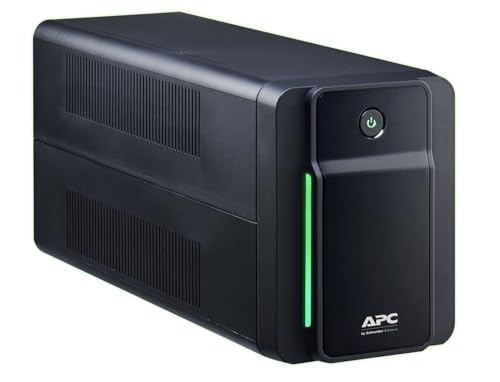 APC Back UPS BX – BX750MI-GR - unterbrechungsfreie Stromversorgung 750 VA mit Schuko Ausgängen, Batteriesicherung & Überspannungsschutz, Backup-Batterie mit AVR, Datensicherungsfunktion