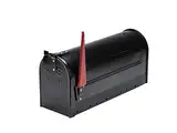 Burg Wächter 891 S Briefkasten US-Box, Schwarz, (B x H x T) 220 x 480 x 170 mm