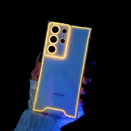 Tivenfezk Nadoli Leuchtend Hülle für Samsung Galaxy S23 FE,Fluoreszierend Licht im Dunkeln Weich Silikon Transparent Handyhülle Schutzhülle Klar Cover