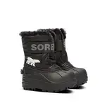 Sorel KIDS SNOW COMMANDER Schneestiefel für Unisex Kinder, Schwarz (Black x Charcoal) - Toddler, 22 EU