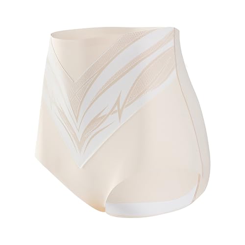 Eauptffy Titanfaser Turmalin Shorts, Bauchkontrolle, Titanfaser, Formende Shorts, hohe Taille, Bauchkontrolle, Po-Lifting, Shapewear-Shorts, Bauchkontrolle, Unterwäsche für Damen